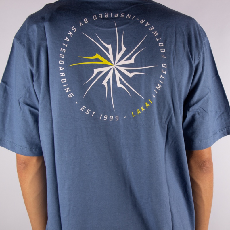 Camiseta Lakai Spiral Azul Claro